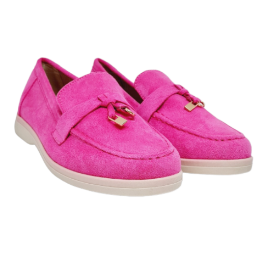 Afbeeldingen van 30 % Loafer - Fuchsia  Stof | Sale