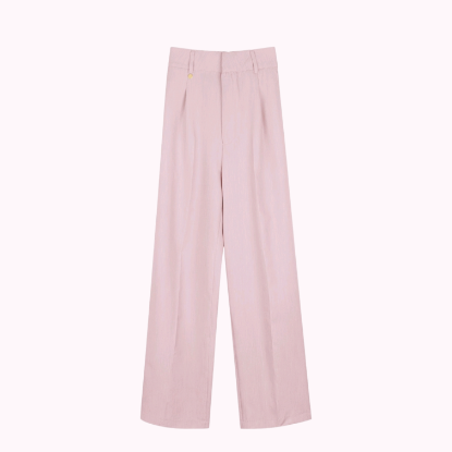 Afbeeldingen van 70% Pantalon met plooien Rose