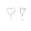 Afbeeldingen van Sweetheart Pearls oorbellen -zilver