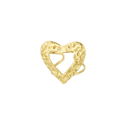 Afbeeldingen van Textured Love ring - goud