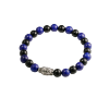 Afbeeldingen van Heren armband kralen buddha details - blauw