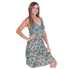 Afbeeldingen van Groen -blauw casual midi-jurk 