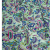Afbeeldingen van Groen -blauw casual midi-jurk 