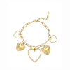 Afbeeldingen van Open hearts armband - Goudkleur 