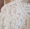 Afbeeldingen van Vest Borduursel  3/4 mouw -wit