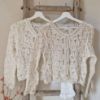 Afbeeldingen van Vest Borduursel  3/4 mouw - beige