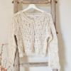 Afbeeldingen van Vest Borduursel  3/4 mouw - beige