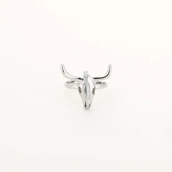 Afbeeldingen van Ring Skull zilver