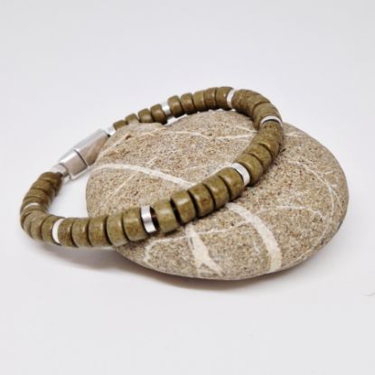 Afbeeldingen van Erik khaki keramiek kralen 