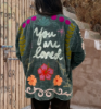 Afbeeldingen van Velvet Jacket You are Loved
