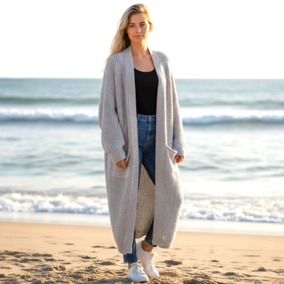 Afbeeldingen van Lang vest grijs