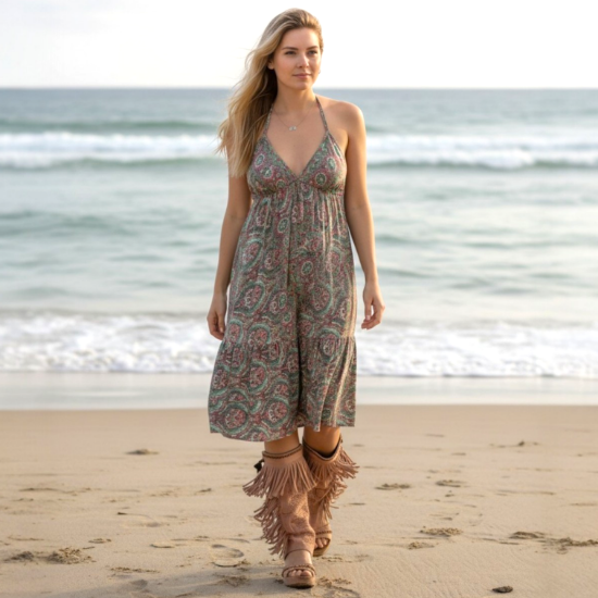 Afbeeldingen van Korte jurk met open achterkant