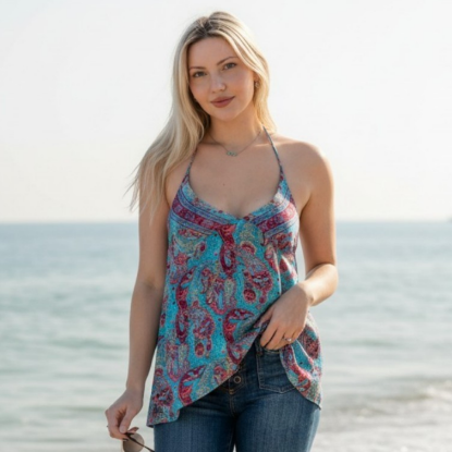 Afbeeldingen van Desigual zijden zomertop