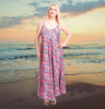 Afbeeldingen van Plus size jurk rose