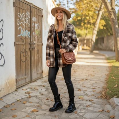Afbeeldingen van Leather Legging Vegan zwart